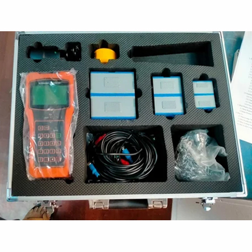 Hand Held Ultrasonic Flow Meter - Stainless Steel, 220V - 250V | Digital Display, Electric Power Supply, Real-Time Flow Measurement