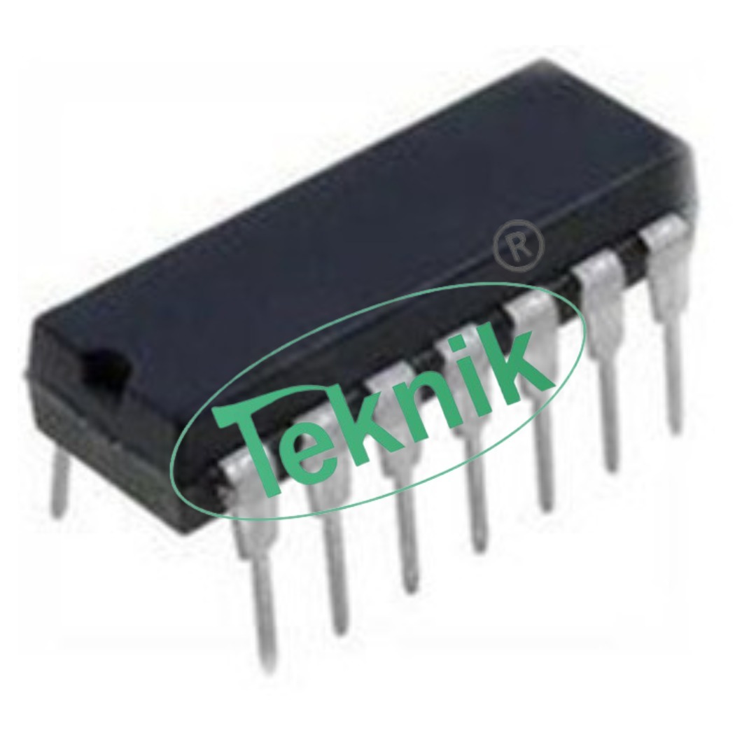 Quad 2-input Nor Gate - 2v To 6v Supply Voltage, 90ns Propagation Delay | Black For Engineering Educational Equipment