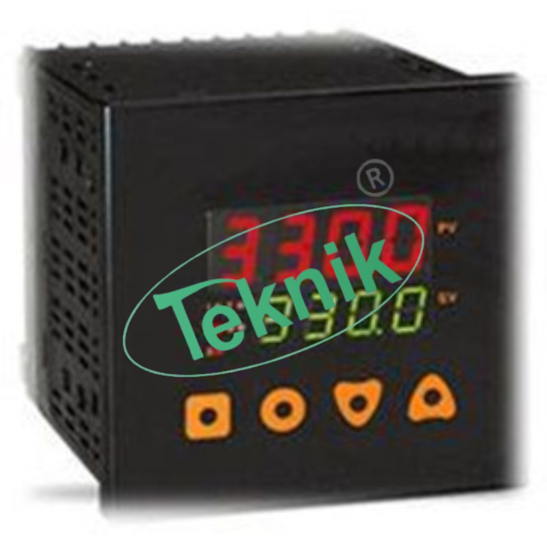 7-segment Display - 96x96mm Dual Led Configuration, Black | Thermocouple Types J, K, T, R, S, C, B, N, L, U, W With Rs485 Modbus Communication