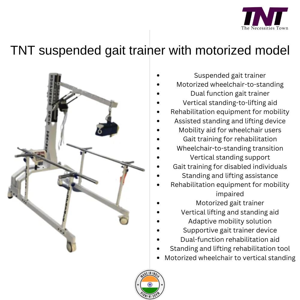 Tnt Suspended Gait Trainer System Single Motor Remote Controlled Motorized Electrical