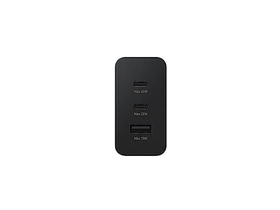 65watt Pd Power Adapter Trio Usb-c 2 Port, Usb-a Port Super Fast Charger