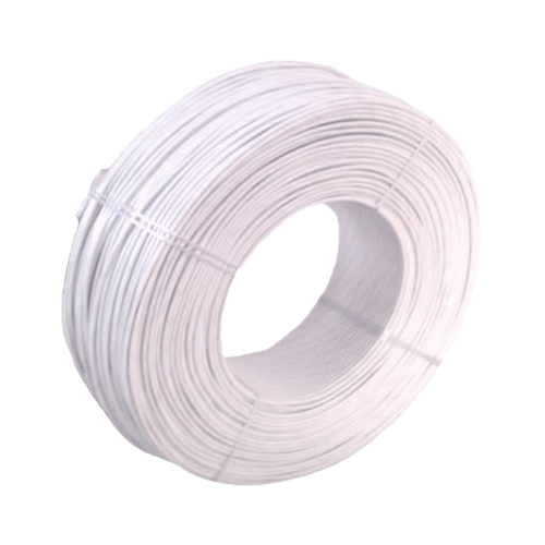 1.3 mm Submersible Winding Wire - PVC Material, 1.3mm Size, White Color | Durable Design for Submersible Wire Winding Applications, Warranty Included