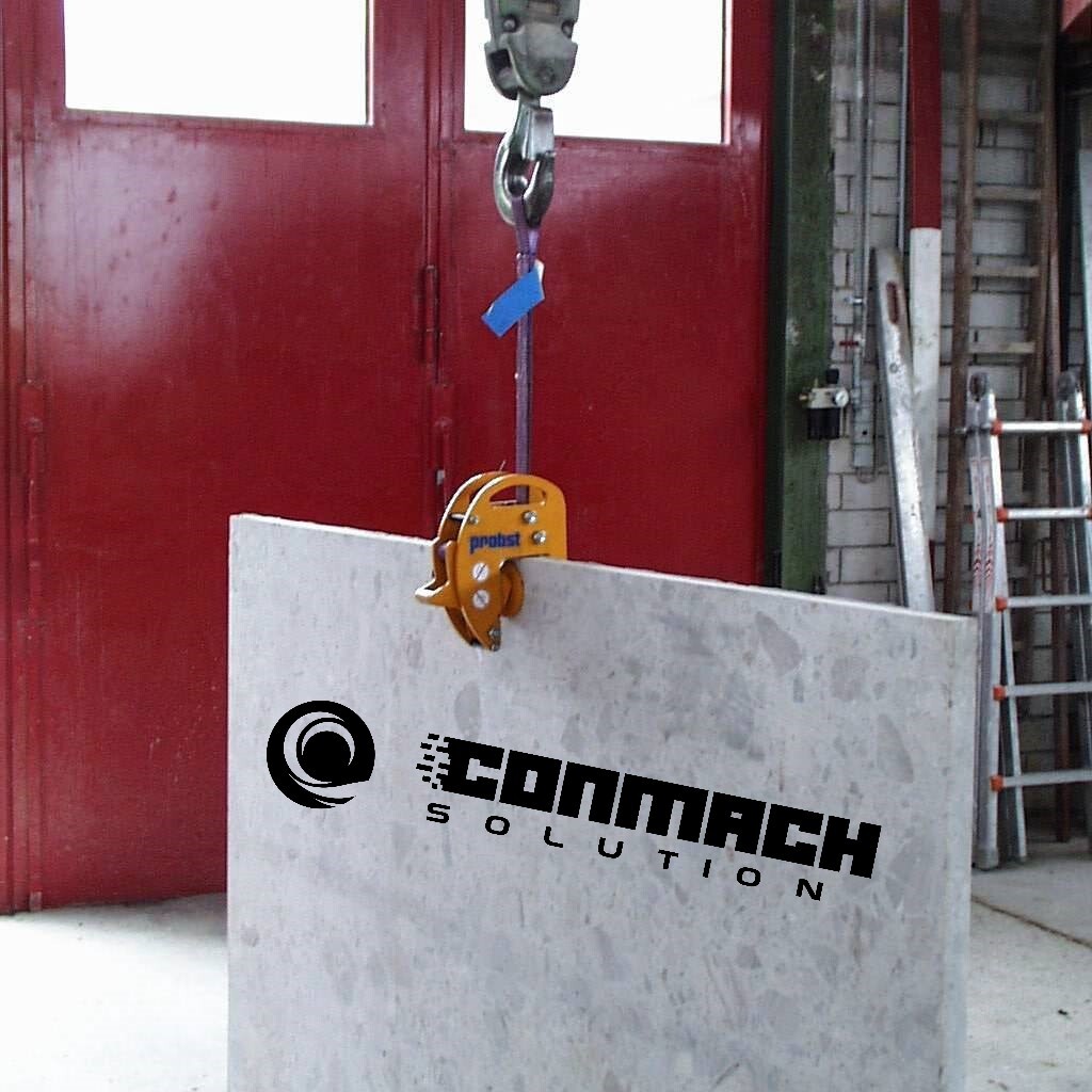 Flat Grab Lift Precast Panels - Color: Yellow