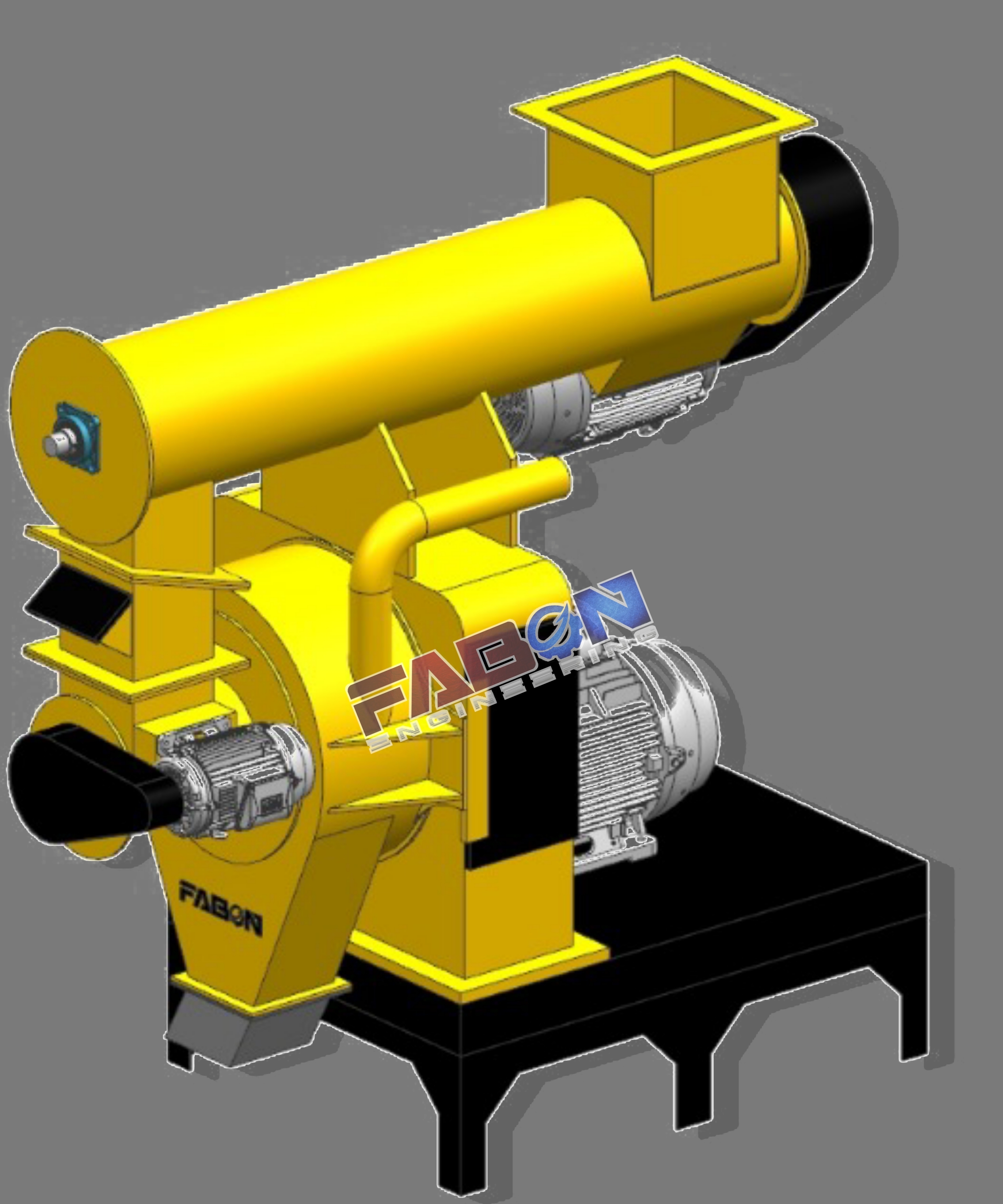 Ring Die Pellet Mill 1000 Kg Hour - Color: Yellow