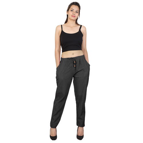 Black Cotton Trouser - Feature: Quick Dry