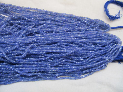 Sapphire Beads - Faceted Rondelle, 25g Weight | Casual Occasion, Unique Technics