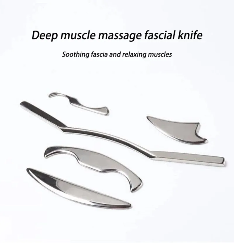 Iastm Tools Set Of 5 Gua Sha Gloves And Case Ss Steel Gua Sha Tools For Mobilizing Soft Tissue - Age Group: Infants