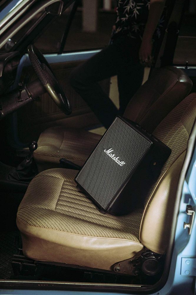 Marshall Tufton Portable Bluetooth Speaker - Rugged Metal Grille, 20+ Hours Playtime | Multi-directional 3-way Sound, Ipx2 Water-resistant, Quick Charge
