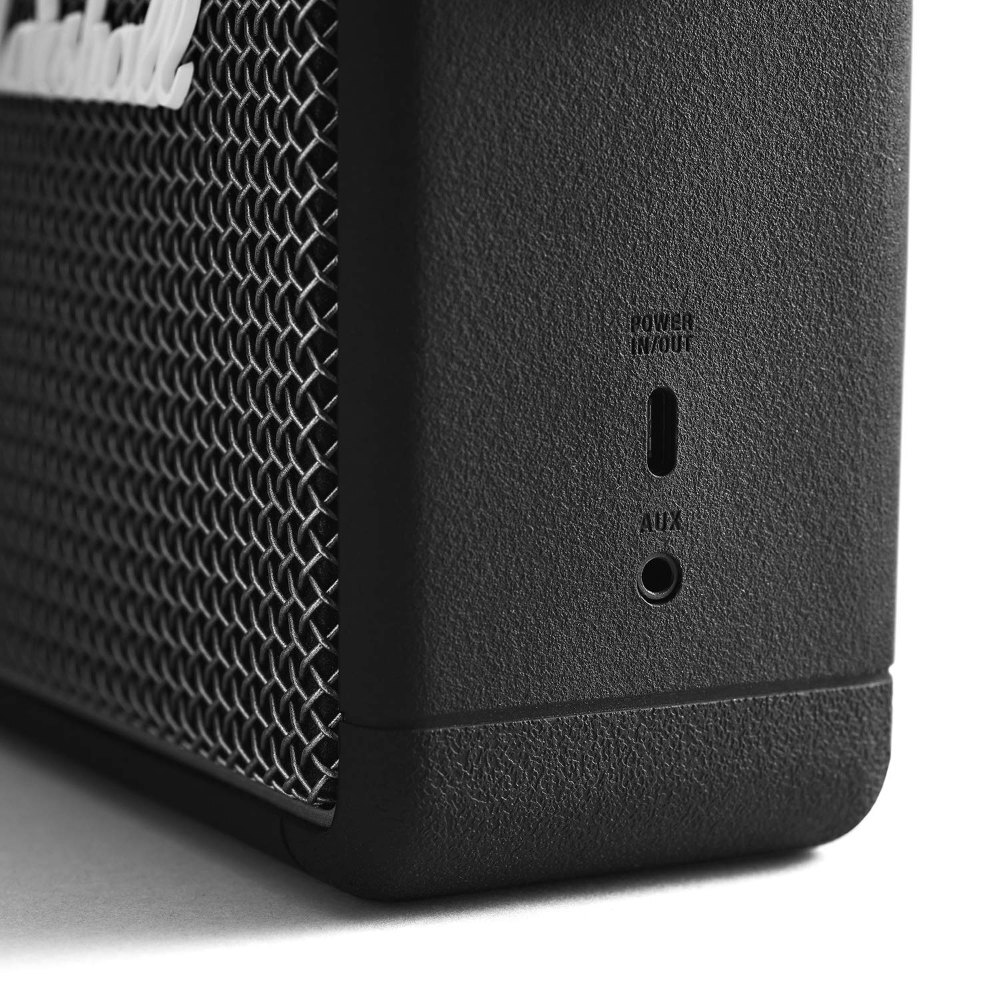 Marshall Stockwell Ii Portable Speaker - Silicone Exterior, Ipx4 Water-resistant | Multi-directional Sound, Custom Sound Controls, Multi-host Connectivity