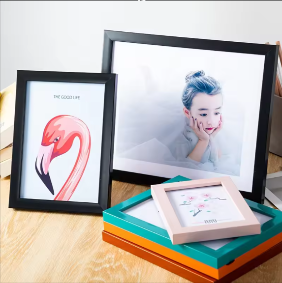 Top Seller Photo Frame Premium Table Photo Frame A4 / A3 Picture Frame Wall Wedding Photo Frame - Finishing: Carving