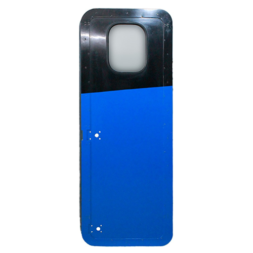 Wag 12 Alstom Type Cab Side Door - Mild Steel, Polished Finish | Rigid Design For Enhanced Reverse Visibility