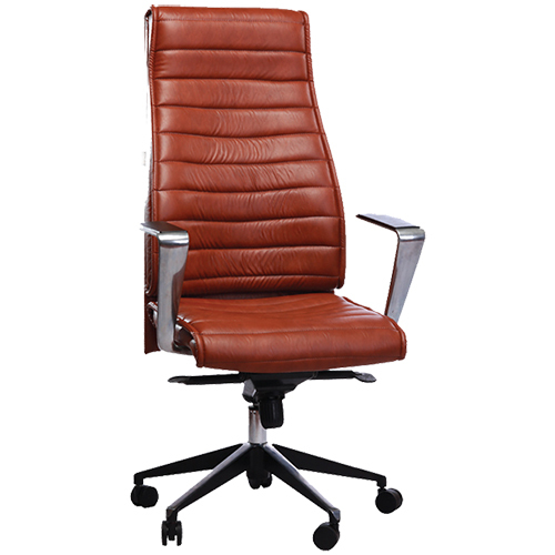 Executive Office Chair - High-Quality Leather, Lightweight Steel Frame | Polished Finish, Modern Design, Available in Multiple Colors