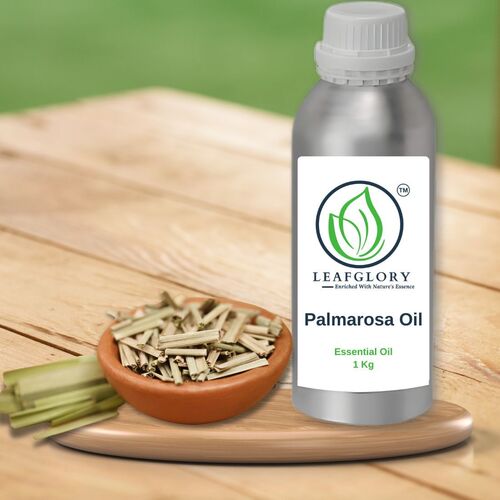 Palmarosa Essential Oil - 100% Pure Herbal Extract, 1 Kg | Fresh Floral Aroma, Hydrating for Skin, Stress Relief