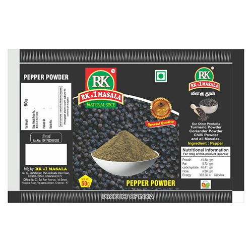 Pepper Powder Packaging Pouch - Color: Multicolour
