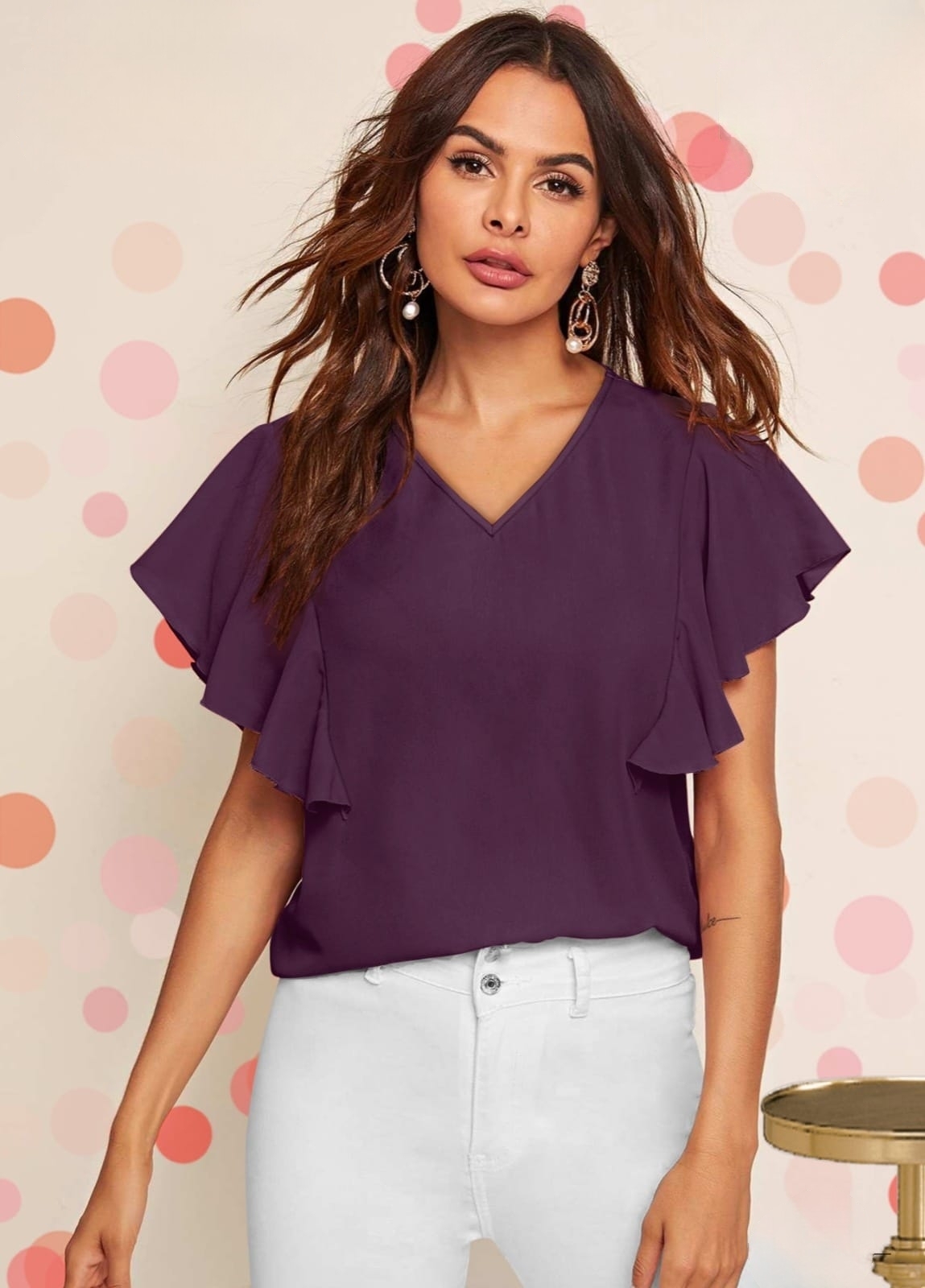 Ladies Plain Tops - Casual Dress For Daily Wear | Available In All Colors, Sizes S To Xl, Perfect For Any Season