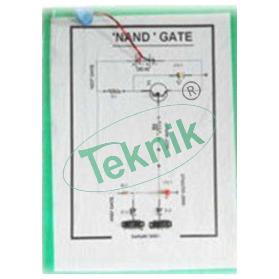 Nand Gate - Handmade Working Model Cardboard/wooden Base Paper & Electronic Components For Engineering Educational Projects