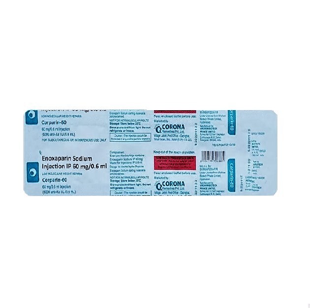 Corparin 60mg 0.6ml Injection