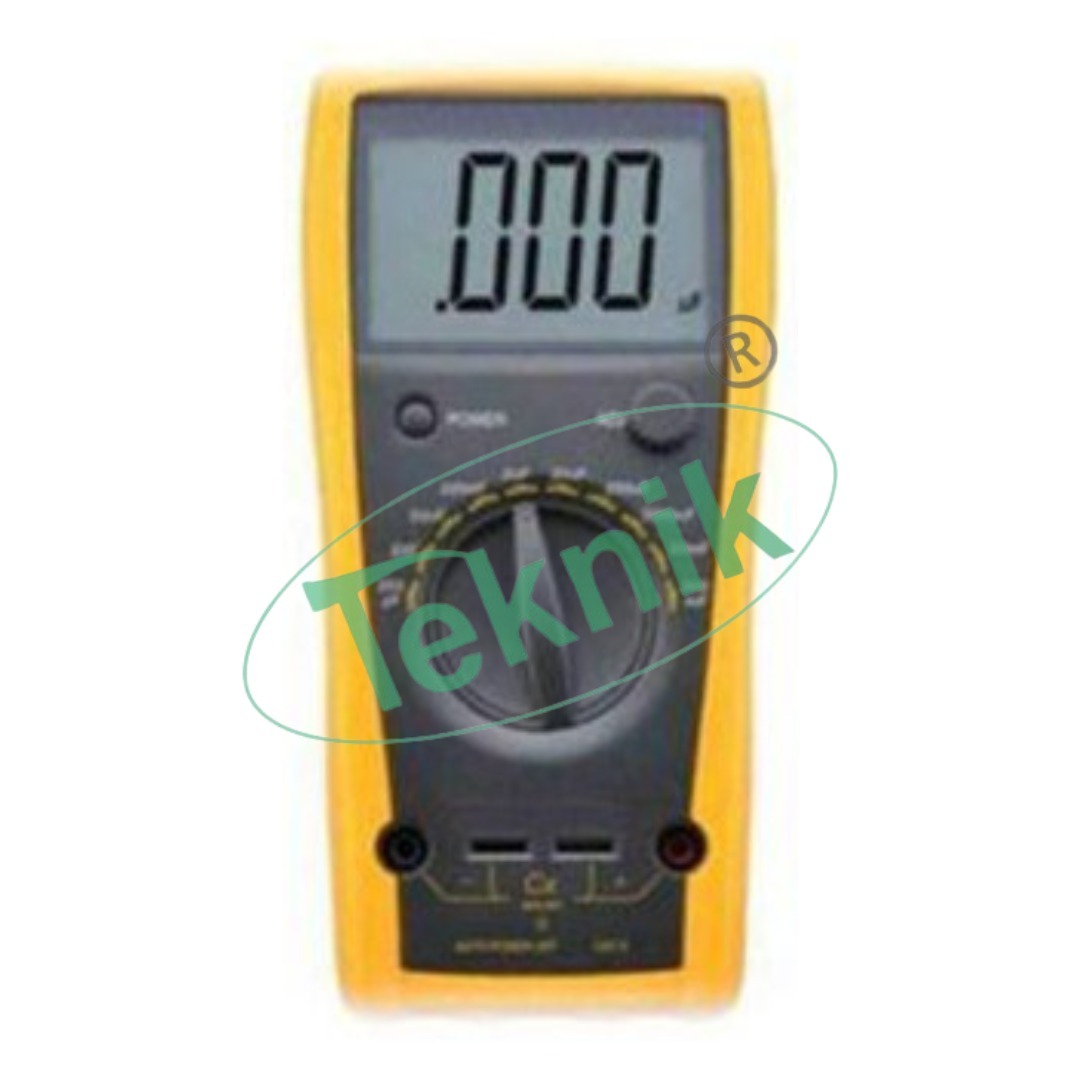 Capacitance Meter - Max. 1999 Counts Liquid Crystal Lcd Display, 185x89x30 Mm Dimension, Manual Zero Adjustment, Overload Protection, Ideal For Engineering Educational Equipment
