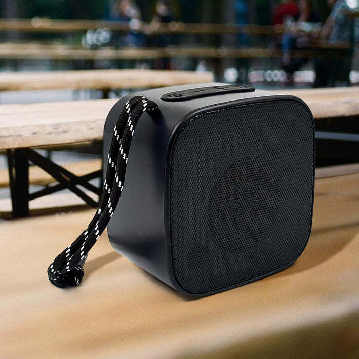 Portable Speaker - 10x6x10 Cm, 1200 Mah Battery | Heavy Bass, Tws Connectivity, Usb & Fm Radio Support