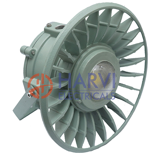 Flameproof Sunflower LED Well Glass - Metal, Up to 72W Power Capacity | Wall-Mounted, Industrial Use, 50Hz Frequency