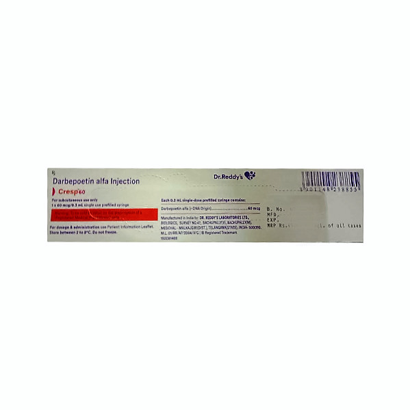 Cresp 60mcg Injection - Drug Type: General Medicines