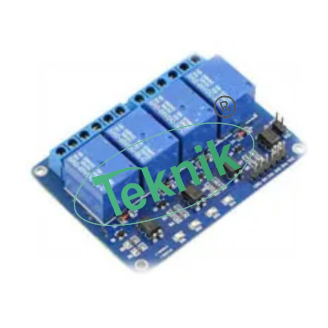 Relay Output Board - 4 Channel Dc 5v Relay Module With Opt Coupler | Designed For Engineering Educational Equipment, Low Signal Line Effective, 250a 10a Relay Output Contacts