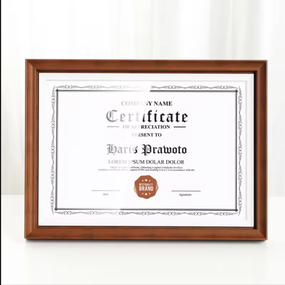 A4 A3 Photo Frames With Art / Certificate Picture Frame Manufacturer - Design: Modern