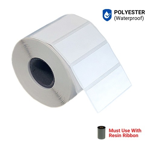 Polyester Barcode Label Roll - Attributes: Heat Sensitive