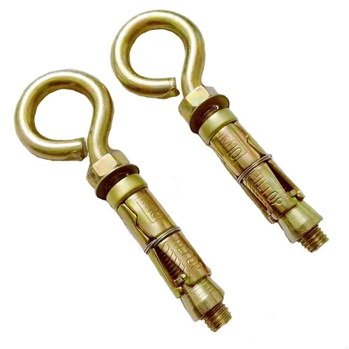 Eye Hook Fasteners - Golden Polished Finish, High Quality Rigid Design with Multiple Thickness Options