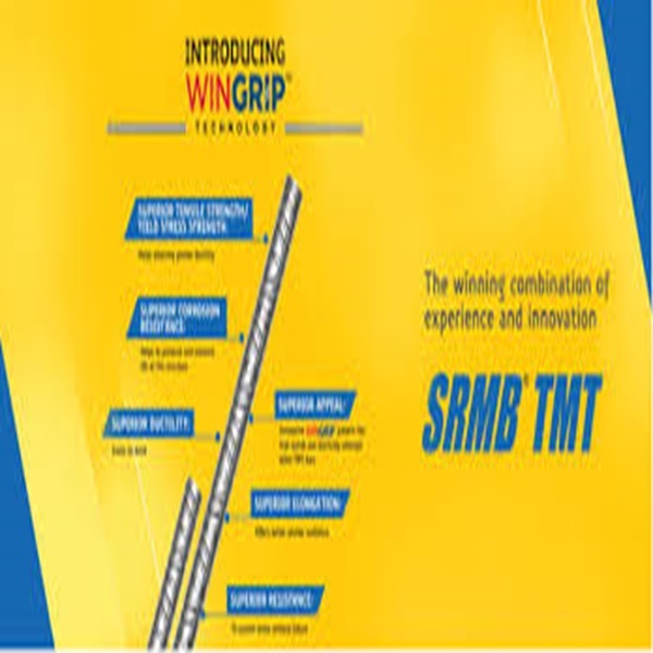 08mm Srmb Tmt Bars - Steel, 8mm Diameter | Corrosion Resistance, Earthquake Resistance, Excellent Bendability, High Strength, Thermal Stability, Weldability, Tempcore Technology