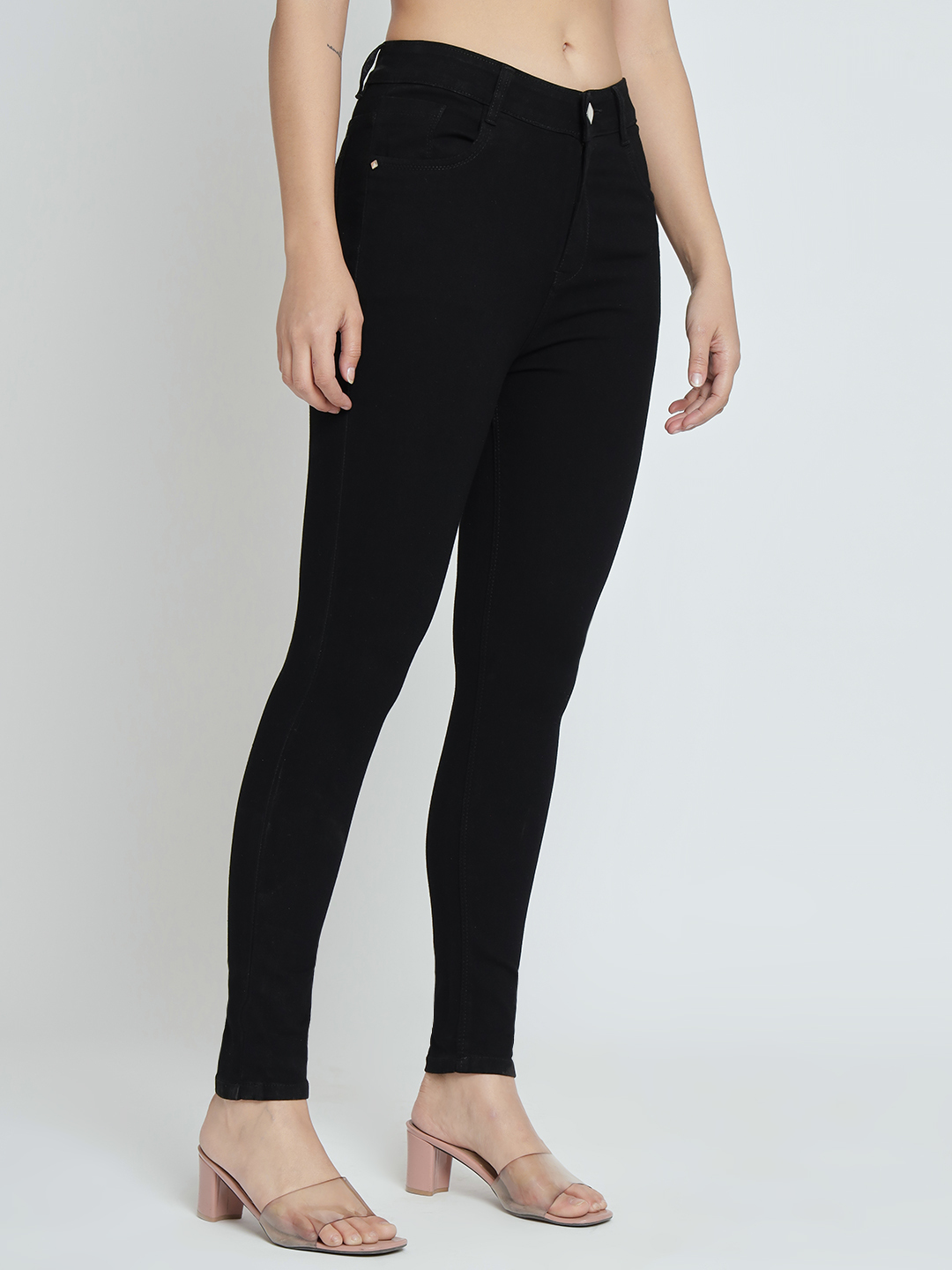 M Moddy Z729black Women Regular Fit Denim Black Jeans - Age Group: >16 Years