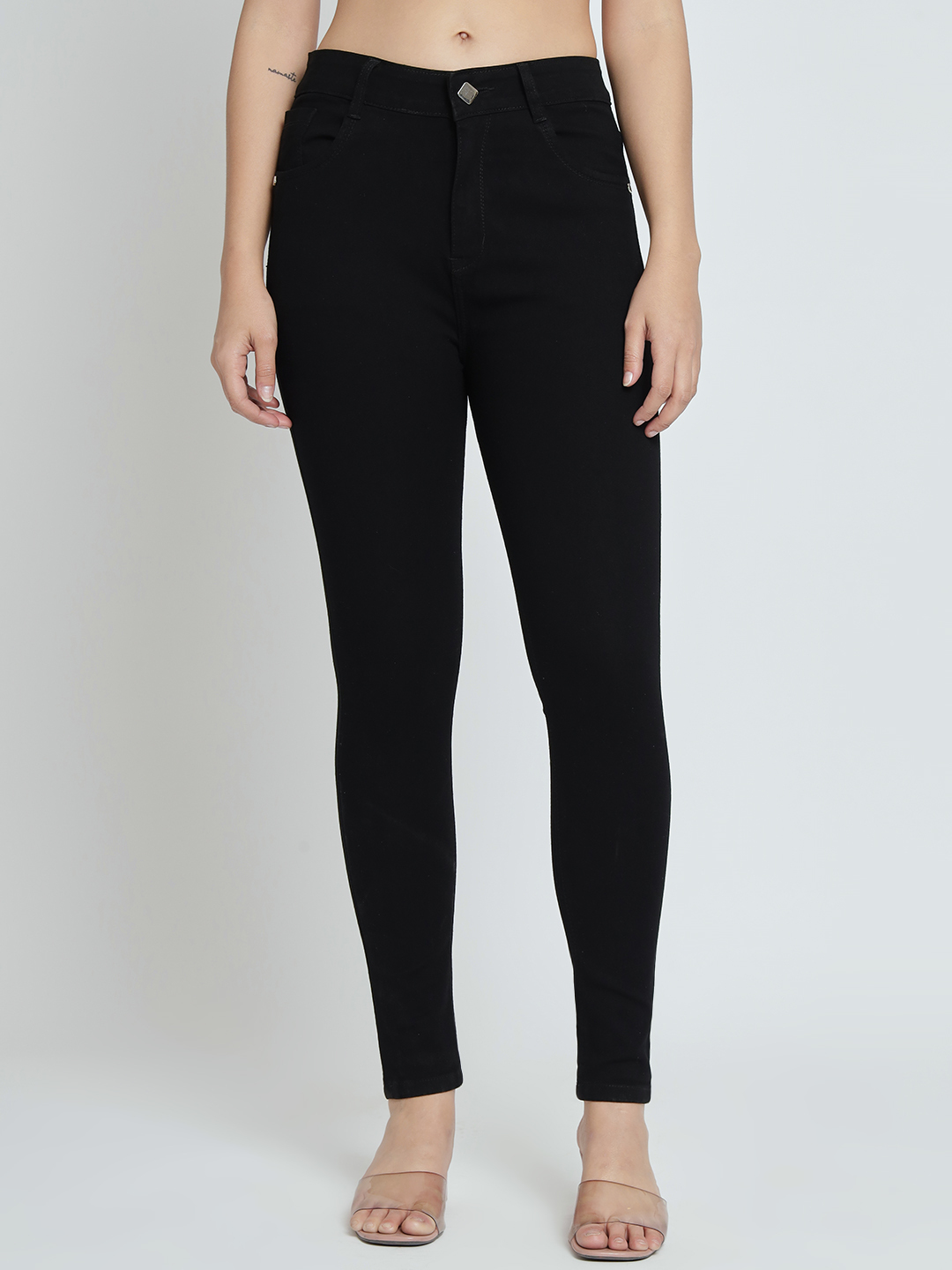M Moddy Z729black Women Regular Fit Denim Black Jeans - Age Group: >16 Years