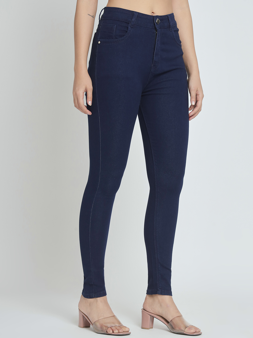 M Moddy Z729c_blue Women Regular Fit Denim Dark Blue Jeans - Age Group: >16 Years