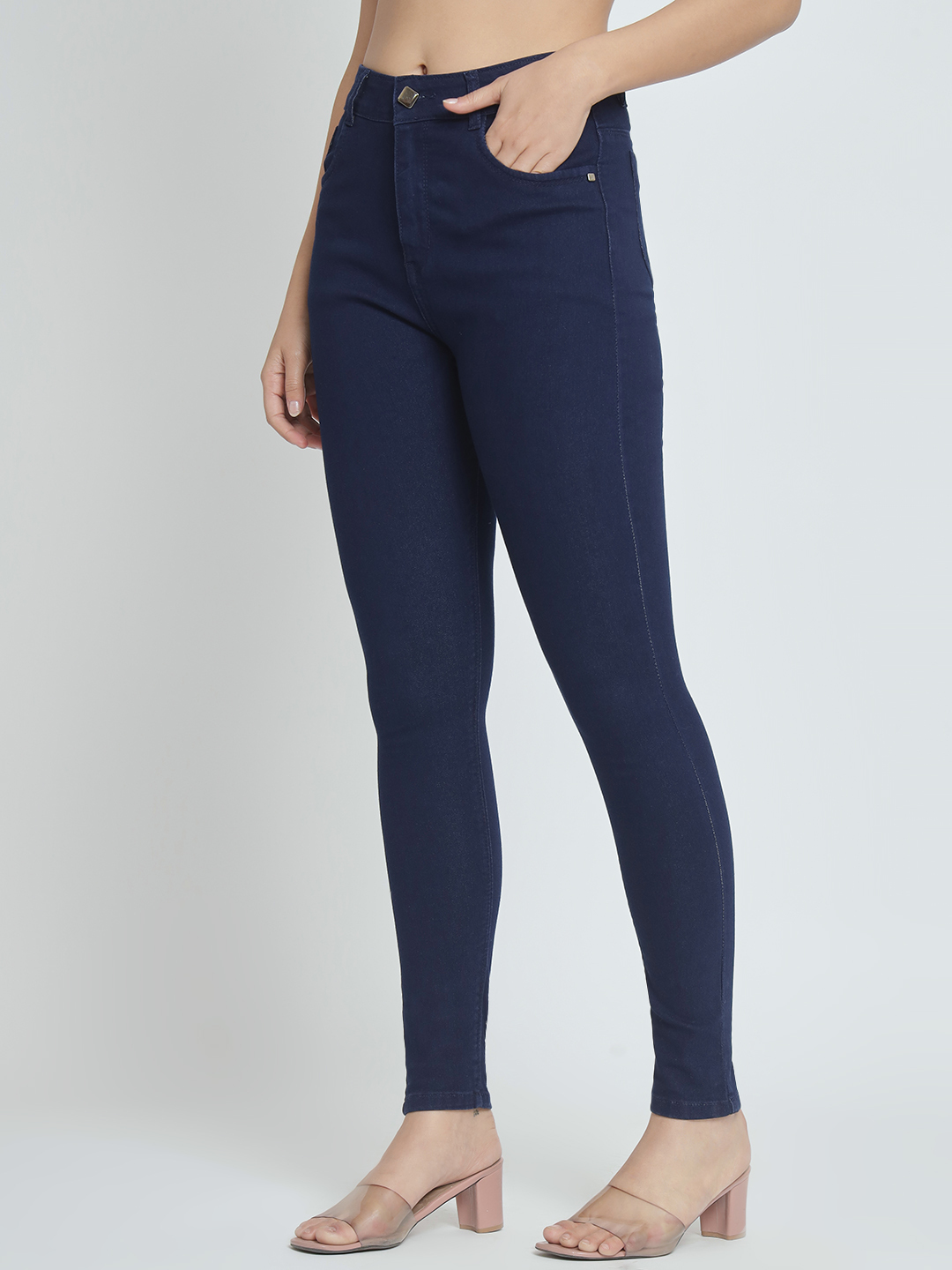 M Moddy Z729c_blue Women Regular Fit Denim Dark Blue Jeans - Age Group: >16 Years