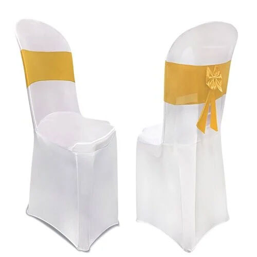 Customized Chair Cover - Cotton Material, Printed Design, White Color | Ideal For Enhancing Your Furniture Aesthetics And Protection