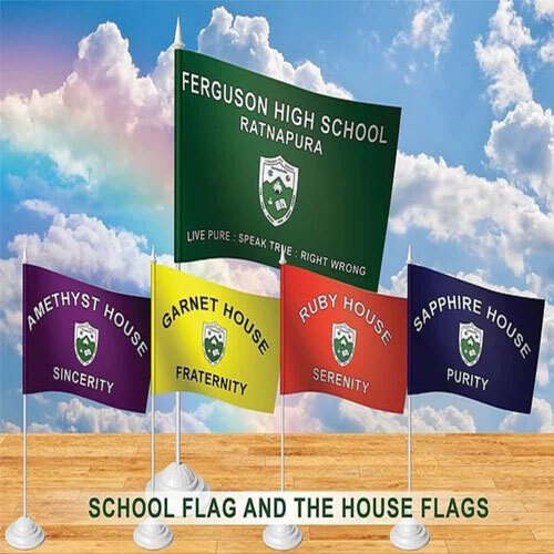 School House Flag - 100% Woven Polyester, Standard Size, Custom Color Options | Designed For Schools, Colleges, And Educational Institutions