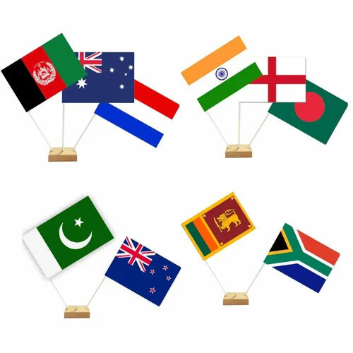 Cricket World Cup Flags - Material: Polyester
