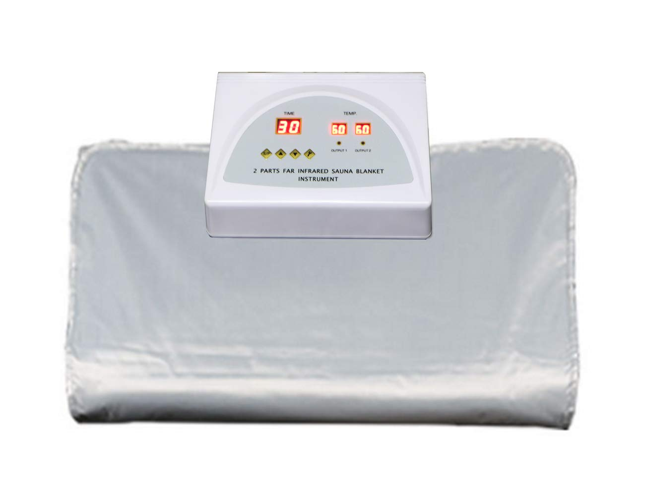 Biotronix Far Infrared Detox Blanket 2zone Spa Sauna Heating Fir Technology Zipper Type Digital - Color: White