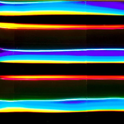 Tube Light Holographic Film - Color: Multicolor
