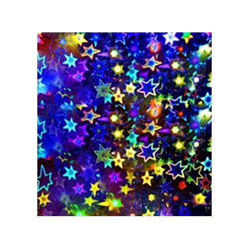 Stars Holographic Film - Color: Multicolor