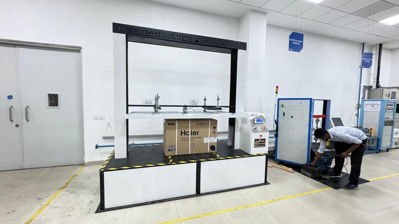 Box Compression Tester - Mild Steel Material, Silver Color | Industrial Application For Enhanced Strength Testing