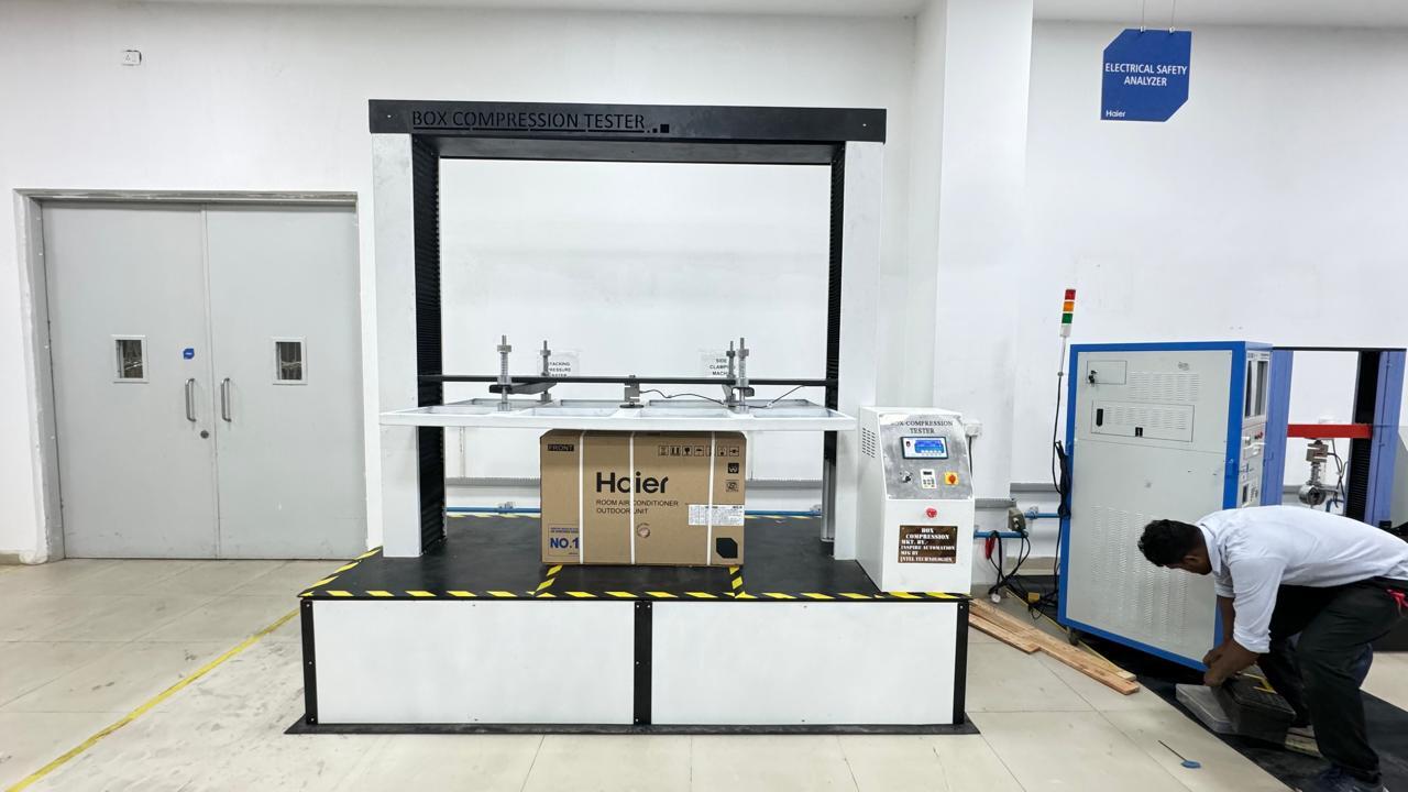 Box Compression Tester - Mild Steel Material, Silver Color | Industrial Application For Enhanced Strength Testing