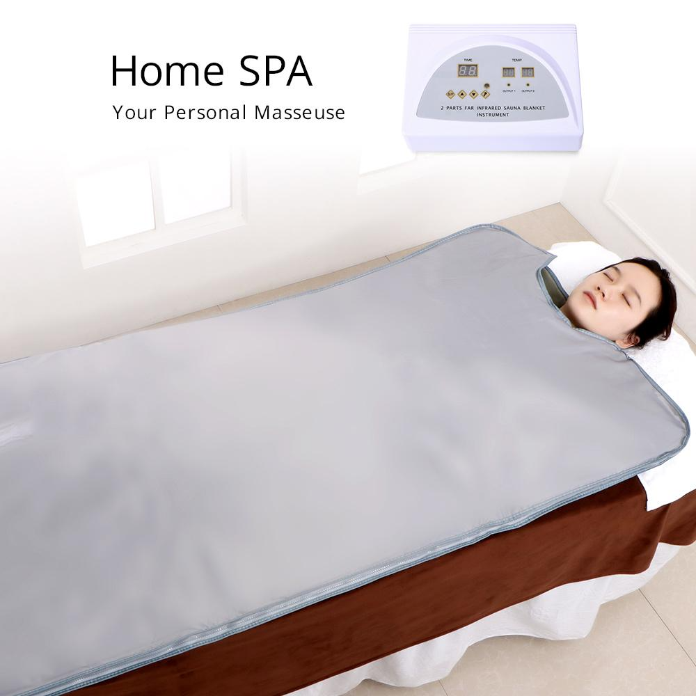 Remote Controlled Body Slimming Blanket Body Sculpting Thermal Wrap - Color: White