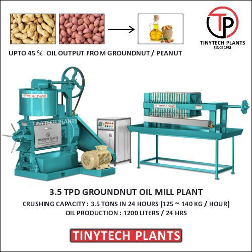 3.5 Tpd Groundnut Oil Mill Plant - Automatic Grade: Semi-Automatic