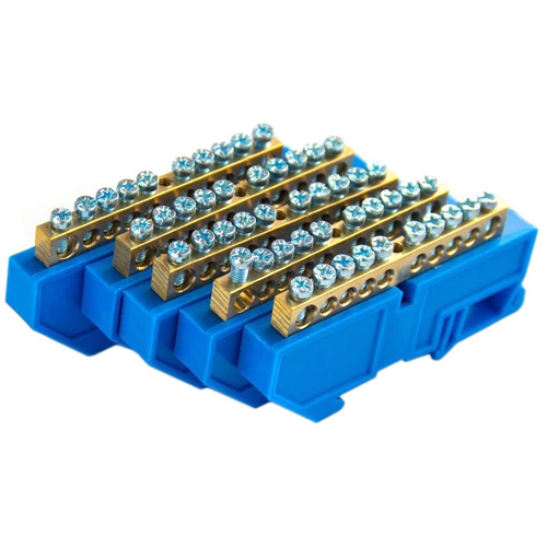 Din Rail Terminal Block - Color: Silver