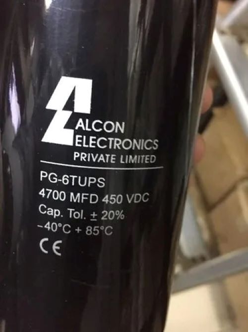 Alcon Capacitor 4700mfd - 450vdc - Application: Lighting