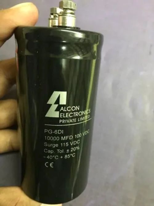 Alcon Capacitor 10000mfd - 100 Vdc | High Voltage Performance, Long Life Cycle, Robust Electronic Component For Industrial Use
