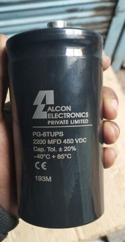 Alcon Capacitor 2200MFD - 450VDC | Durable Electrolytic Design, High Load Tolerance, Ideal for Industrial Voltage Applications