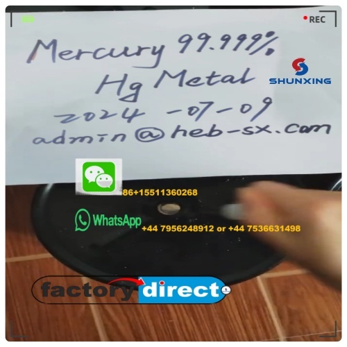 Silvery-white Metal Mercury Liquid 99.99% Min 34.5 Kg/flask Top Vendor! - Cas No: 7439-97-6