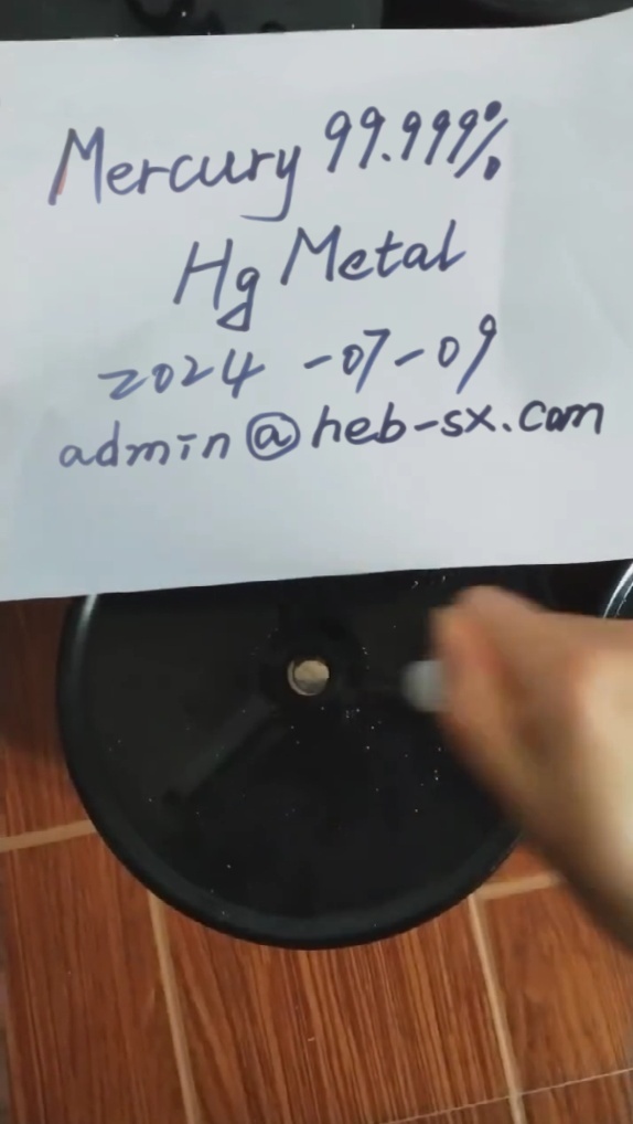 Silvery-white Metal Mercury Liquid 99.99% Min 34.5 Kg/flask Top Vendor! - Cas No: 7439-97-6